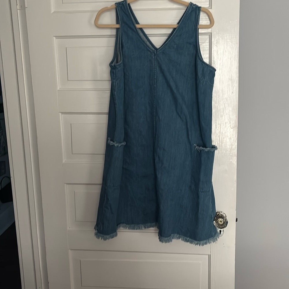 Old Navy Blue Sleeveless V-Neck Sundress